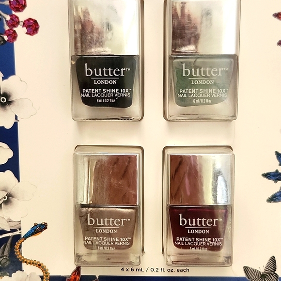 Brand New BUTTER LONDON 4-PIECE PATENT SHINE 10X NAIL LACQUER SET - Picture 3 of 3